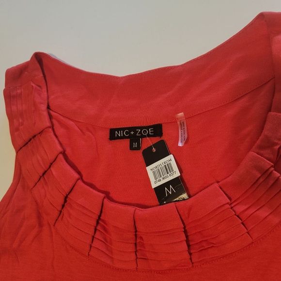 NEW Nic+Zoe Sleeveless Flowy 'Salsa Red' Midi Dress - Picture 6 of 8